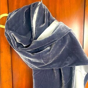 Plush Velvet/ silk Scarf Wrap. Like new